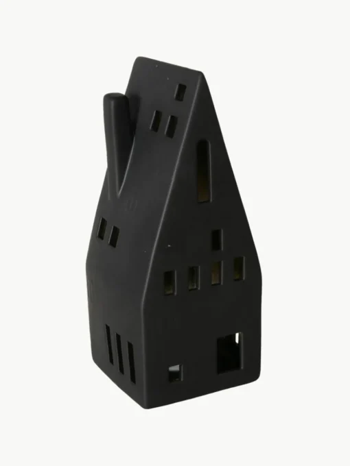 LED lichthuisje Hygga van porselein, H 19 cm