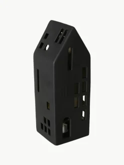 LED lichthuisje Hygga van porselein, H 20 cm