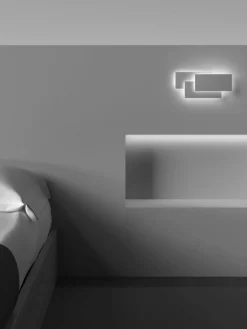 LED wandlamp Trame in rechthoekige vorm