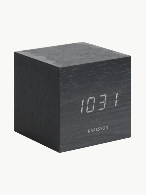 LED wekker Cube met USB-aansluiting