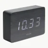 LED wekker Square met USB-aansluiting