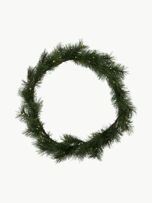 LED-adventskrans Peuce met timerfunctie, werkt op batterijen