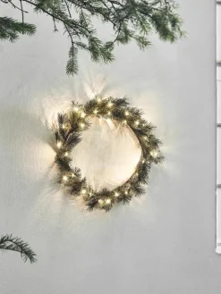 LED-adventskrans Peuce met timerfunctie, werkt op batterijen