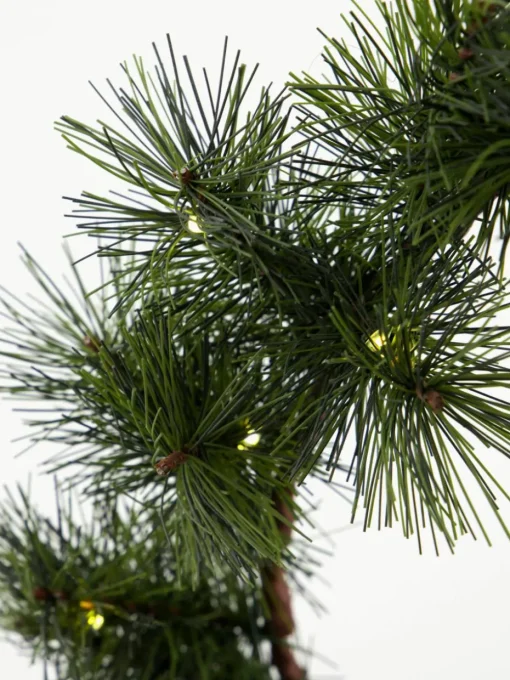 LED-adventskrans Peuce met timerfunctie, werkt op batterijen
