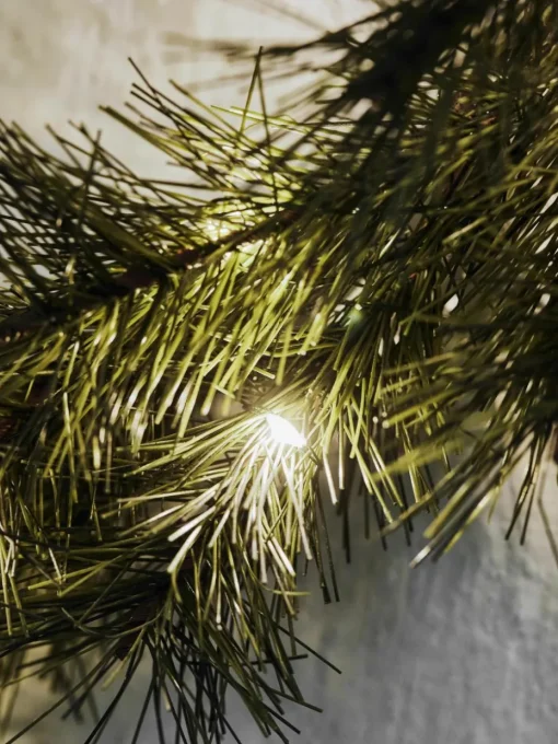 LED-adventskrans Peuce met timerfunctie, werkt op batterijen