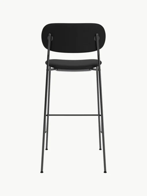 Lederen barkruk Co met metalen frame