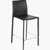 Lederen barstoelen Boréalys, 2 stuks