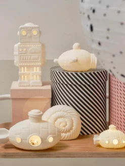 LED-kinderlampen op batterijen Robics, set van 2