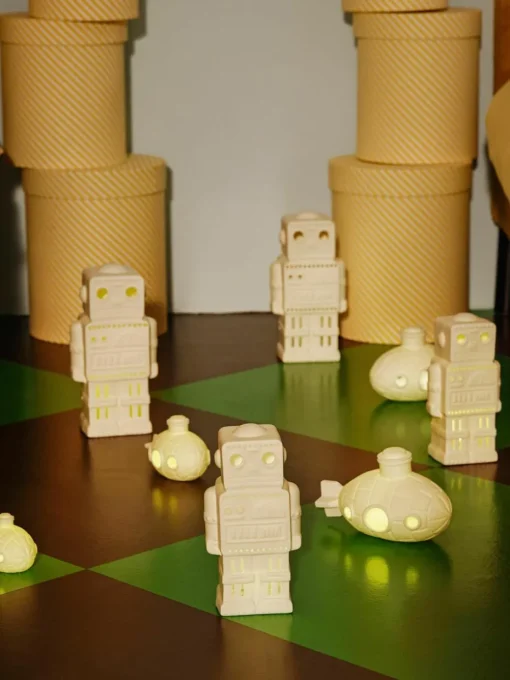 LED-kinderlampen op batterijen Robics, set van 2