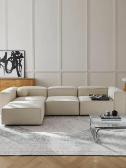 Lennon modulaire bank (4-zits) met poef (links/rechts)