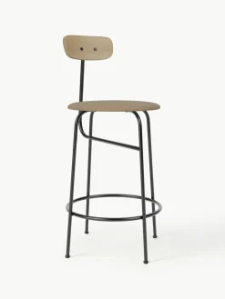 Leren barkruk Afteroom met metalen frame