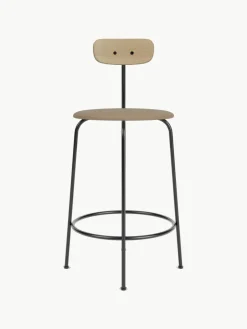 Leren barkruk Afteroom met metalen frame