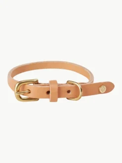 Leren hondenhalsband Robin, L 35 cm