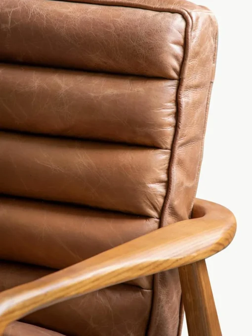 Leren loungefauteuil Datsun