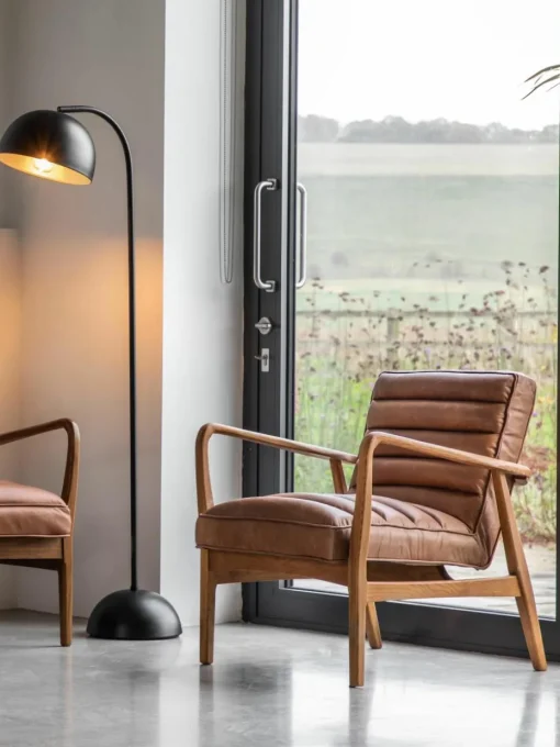 Leren loungefauteuil Datsun