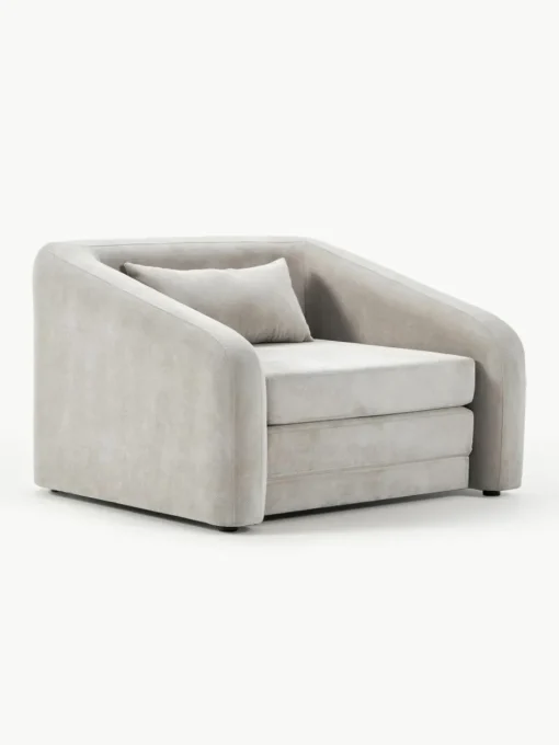 Lichtrgijze slaapfauteuil Eliot