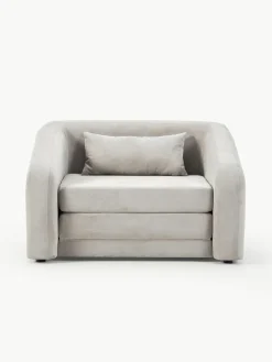 Lichtrgijze slaapfauteuil Eliot
