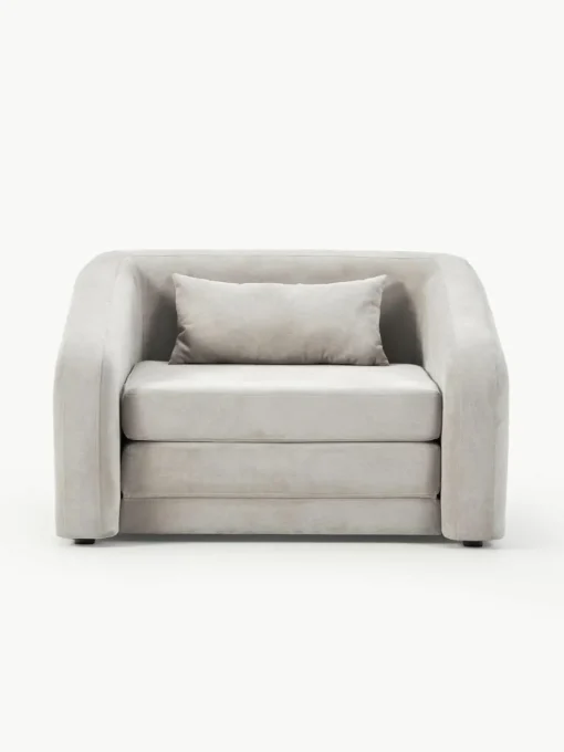 Lichtrgijze slaapfauteuil Eliot
