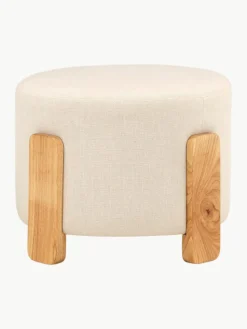 Linnen kruk Coffey met houten poten
