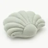 Linnen kussen Shell in schelp vorm