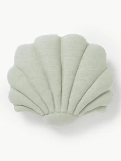 Linnen kussen Shell in schelp vorm