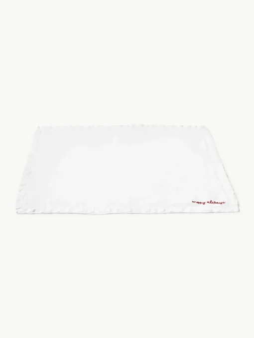 Linnen placemats Alari met borduurwerk, 4 stuks
