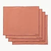 Linnen placemats Cosmo met borduursel, 4 stuks