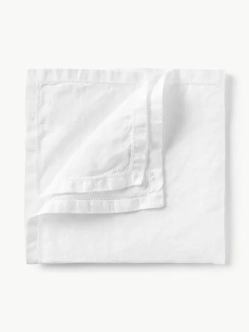 Linnen placemats Larissa met open zoom, 2 stuks