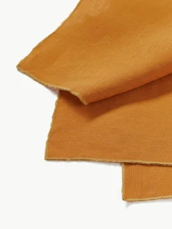 Linnen servetten Kennedy met bies, 4 stuks