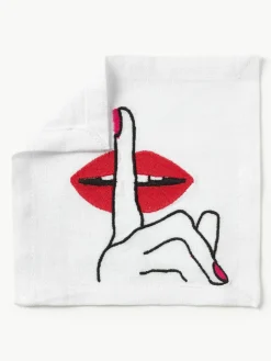 Linnen servetten Lips, set van 4