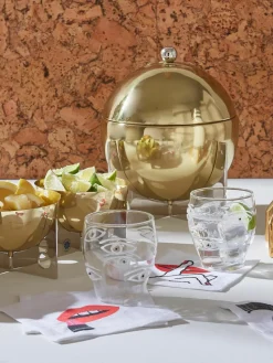 Linnen servetten Lips, set van 4