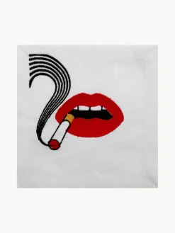 Linnen servetten Lips, set van 4