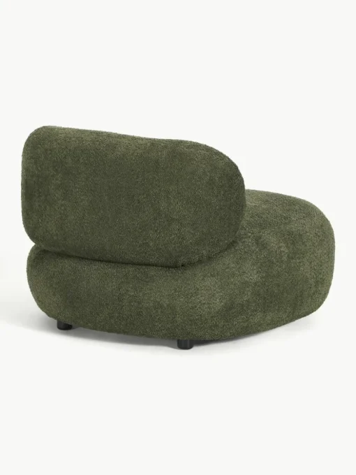Loungefauteuil Alba uit teddy bouclé