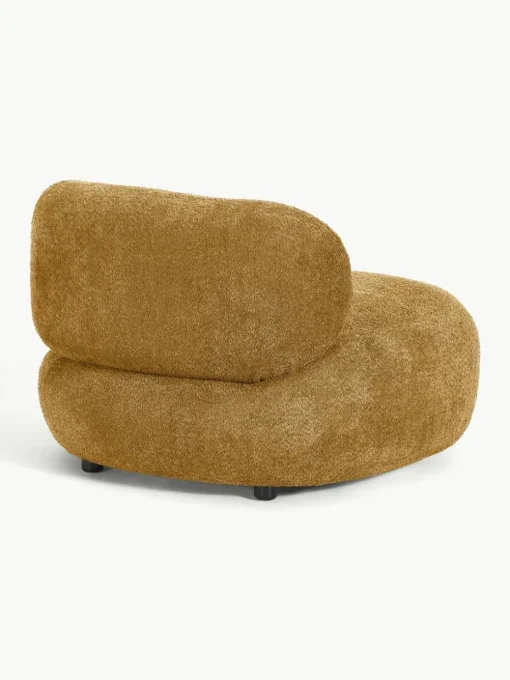 Loungefauteuil Alba uit teddy-bouclé