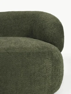 Loungefauteuil Alba uit teddy bouclé