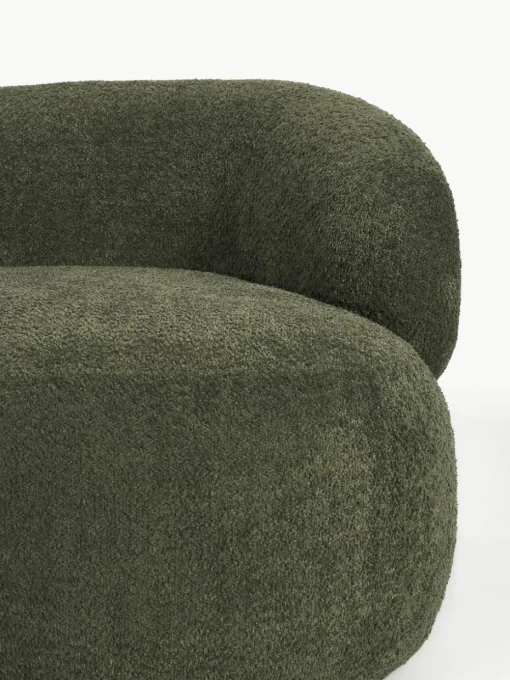 Loungefauteuil Alba uit teddy bouclé