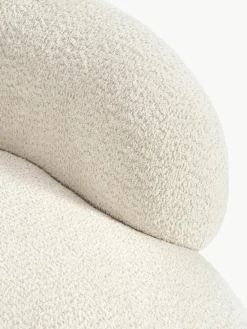 Loungefauteuil Alba uit teddy-bouclé