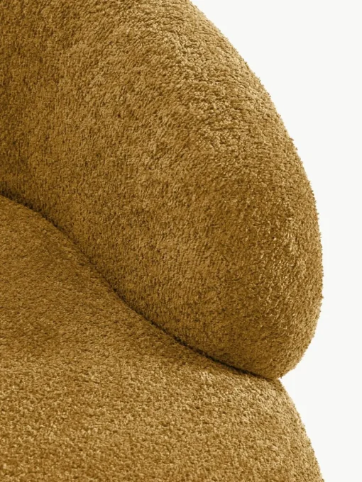 Loungefauteuil Alba uit teddy-bouclé