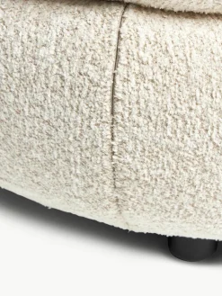 Loungefauteuil Alba uit teddy-bouclé