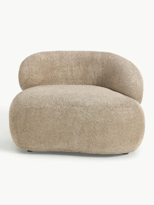 Loungefauteuil Alba van teddy bouclé