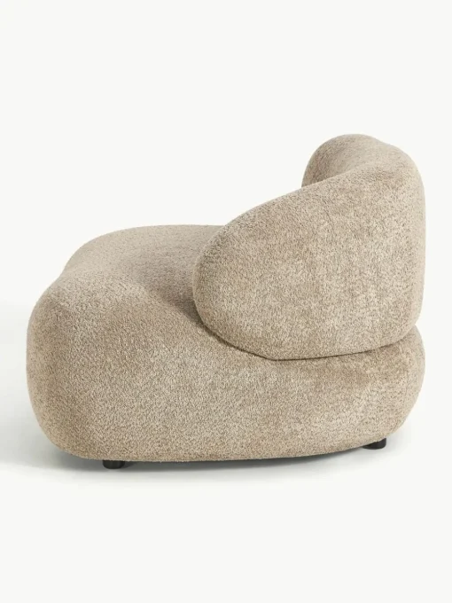 Loungefauteuil Alba van teddy bouclé