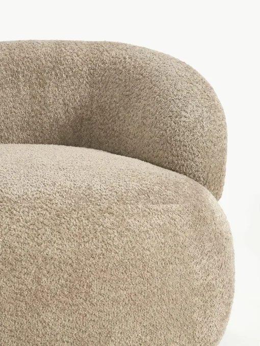 Loungefauteuil Alba van teddy bouclé