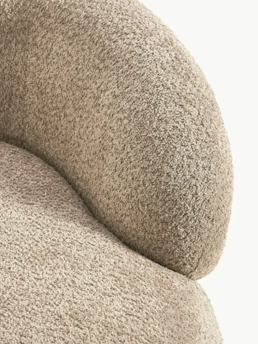 Loungefauteuil Alba van teddy bouclé