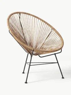 Loungefauteuil Bahia van kunststoffen vlechtwerk