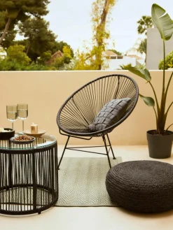 Loungefauteuil Bahia van kunststoffen vlechtwerk