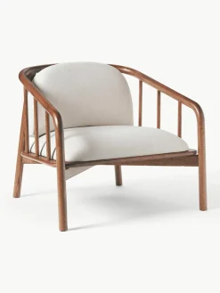 Loungefauteuil Balin van eikenhout