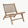 Loungefauteuil Derby van teakhout