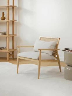 Loungefauteuil Manuell van rubberhout