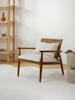 Loungefauteuil Manuell van rubberhout