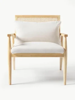 Loungefauteuil Manuell van rubberhout